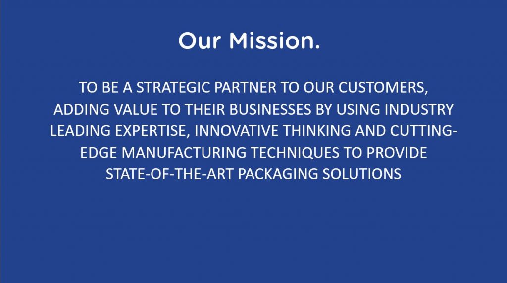 S Lester Packing mission statement